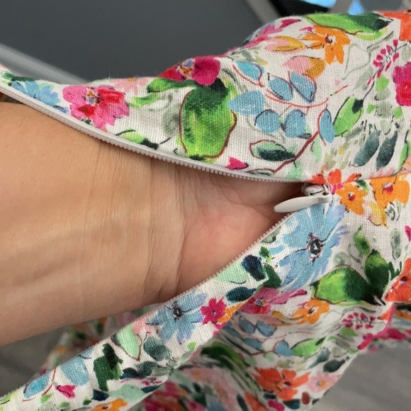 Zara Colorful floral linen girls shorts size 10 - Picture 7 of 7